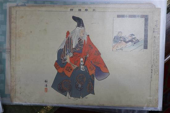 A group of assorted Japanese woodblock prints, unframed